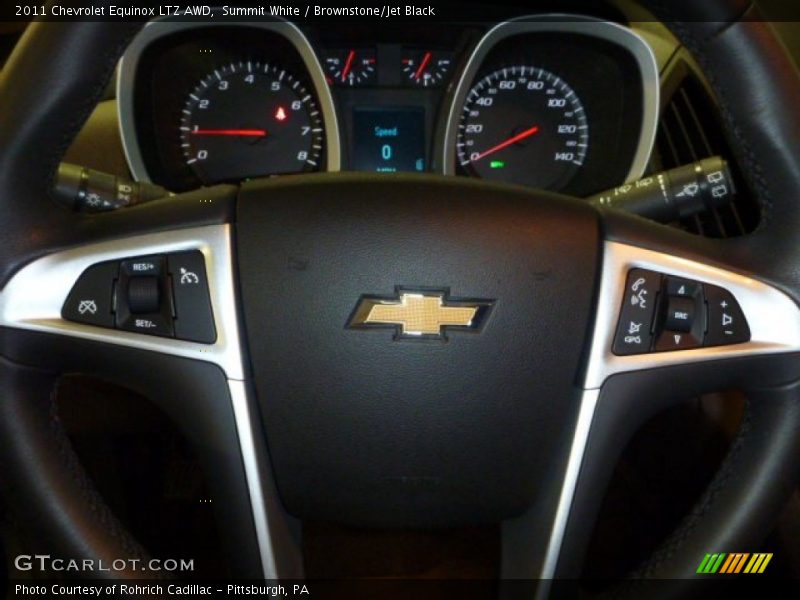 Summit White / Brownstone/Jet Black 2011 Chevrolet Equinox LTZ AWD