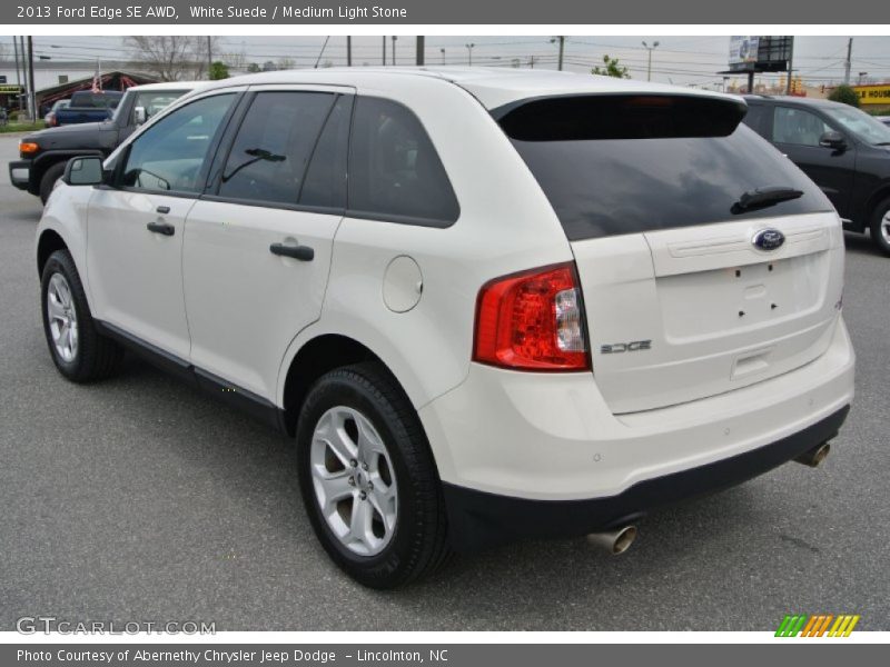 White Suede / Medium Light Stone 2013 Ford Edge SE AWD