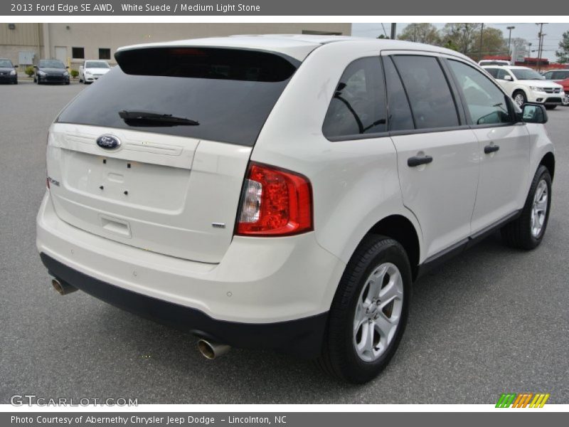 White Suede / Medium Light Stone 2013 Ford Edge SE AWD