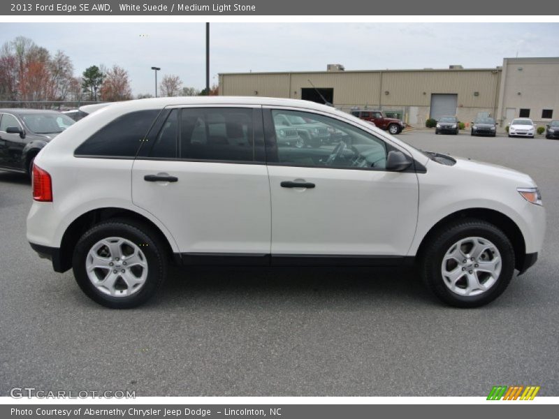 White Suede / Medium Light Stone 2013 Ford Edge SE AWD