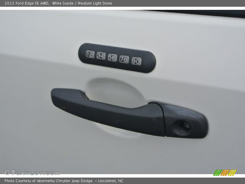 White Suede / Medium Light Stone 2013 Ford Edge SE AWD