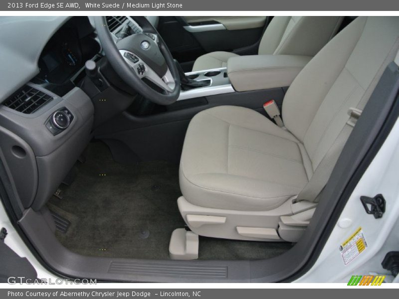 White Suede / Medium Light Stone 2013 Ford Edge SE AWD