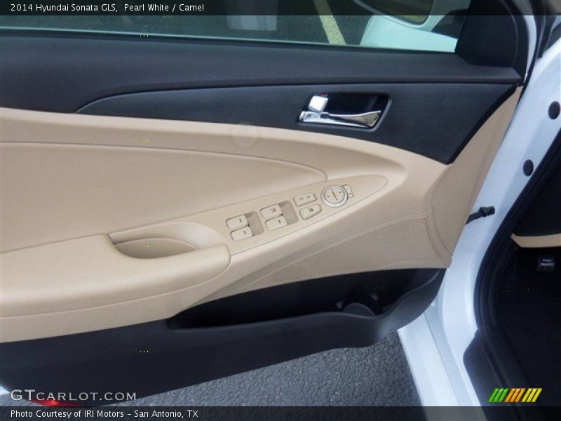Pearl White / Camel 2014 Hyundai Sonata GLS