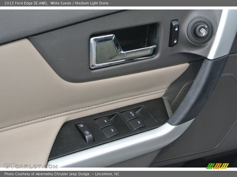 White Suede / Medium Light Stone 2013 Ford Edge SE AWD