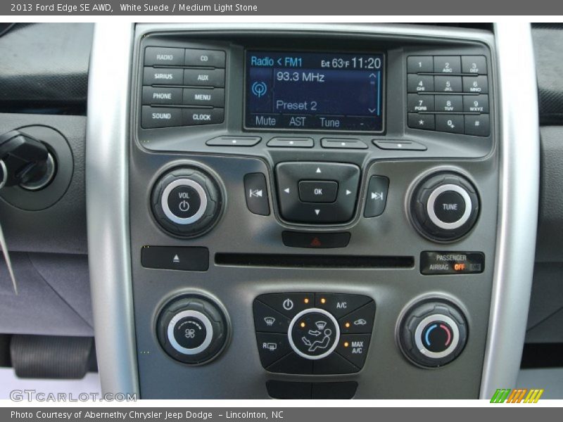 White Suede / Medium Light Stone 2013 Ford Edge SE AWD