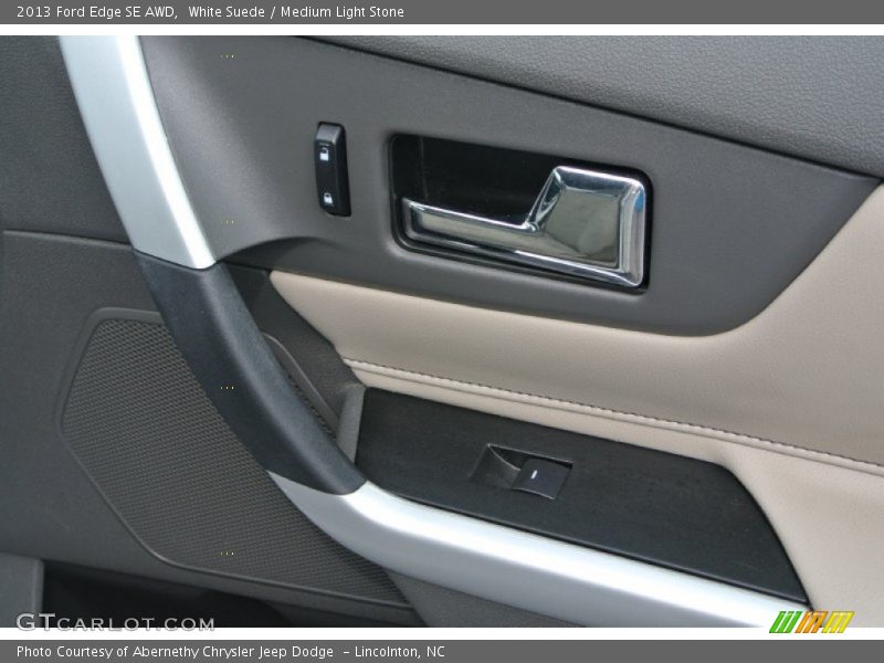 White Suede / Medium Light Stone 2013 Ford Edge SE AWD