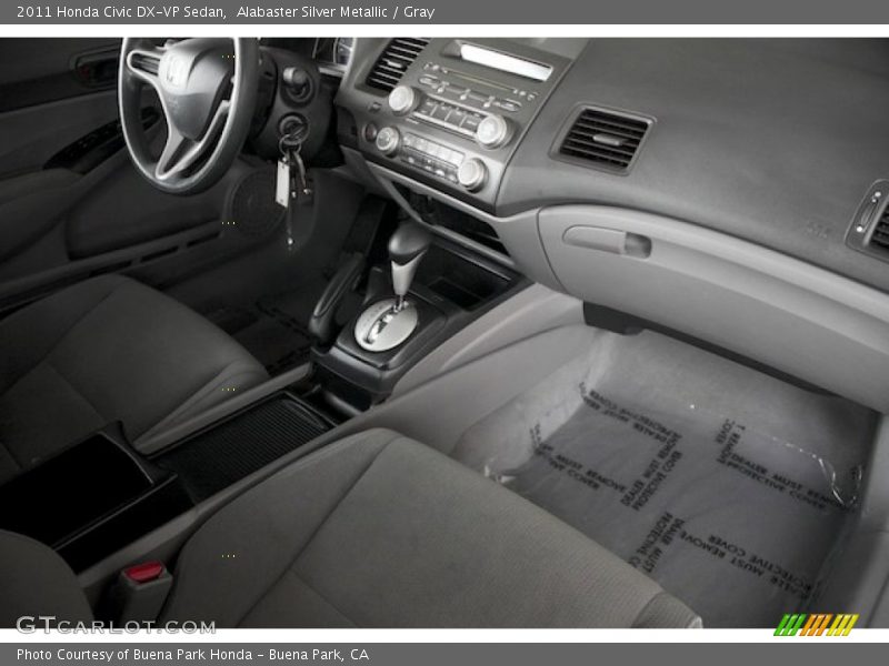 Alabaster Silver Metallic / Gray 2011 Honda Civic DX-VP Sedan