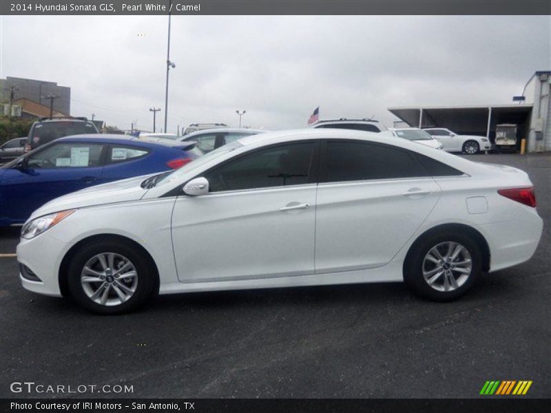 Pearl White / Camel 2014 Hyundai Sonata GLS