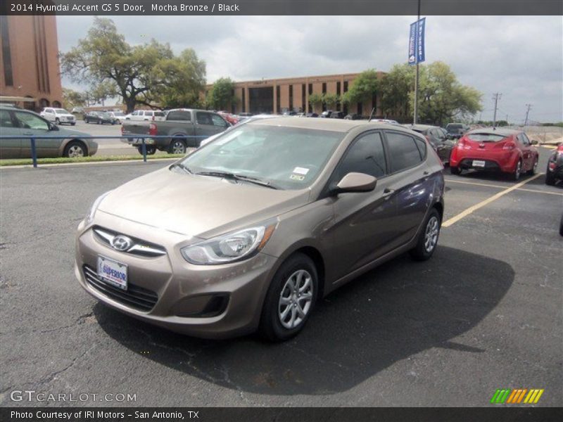 Mocha Bronze / Black 2014 Hyundai Accent GS 5 Door