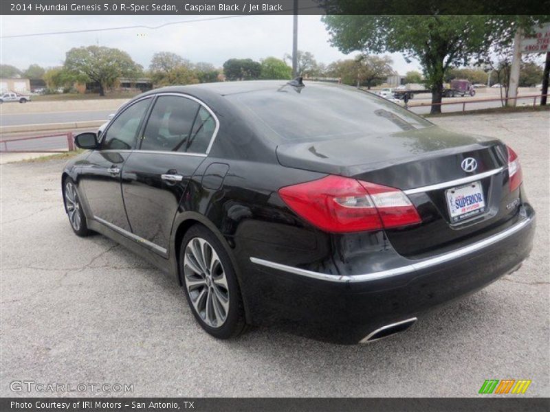 Caspian Black / Jet Black 2014 Hyundai Genesis 5.0 R-Spec Sedan