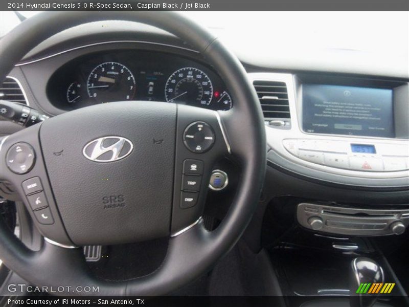 Caspian Black / Jet Black 2014 Hyundai Genesis 5.0 R-Spec Sedan