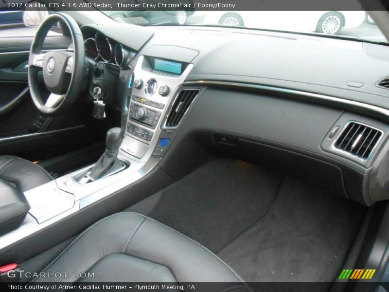 Thunder Gray ChromaFlair / Ebony/Ebony 2012 Cadillac CTS 4 3.6 AWD Sedan