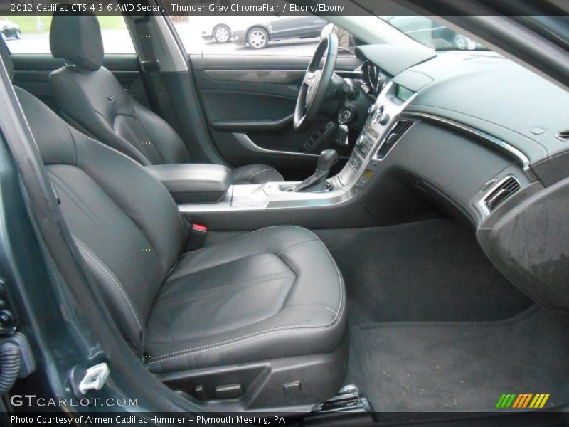 Thunder Gray ChromaFlair / Ebony/Ebony 2012 Cadillac CTS 4 3.6 AWD Sedan