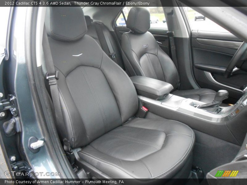 Thunder Gray ChromaFlair / Ebony/Ebony 2012 Cadillac CTS 4 3.6 AWD Sedan