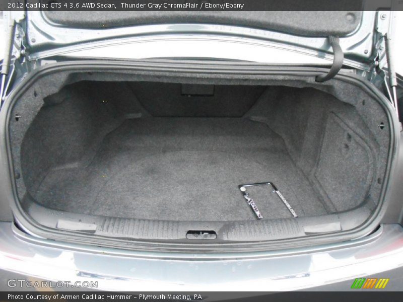 Thunder Gray ChromaFlair / Ebony/Ebony 2012 Cadillac CTS 4 3.6 AWD Sedan