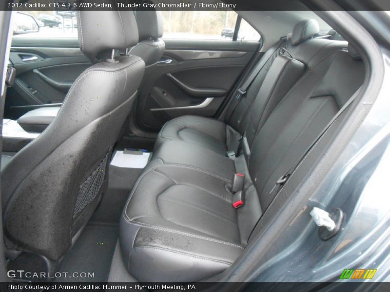 Thunder Gray ChromaFlair / Ebony/Ebony 2012 Cadillac CTS 4 3.6 AWD Sedan