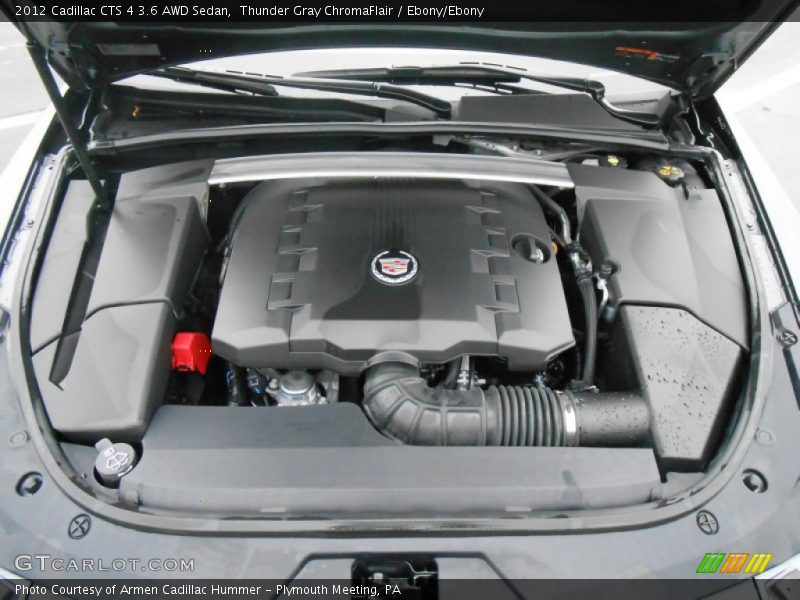 Thunder Gray ChromaFlair / Ebony/Ebony 2012 Cadillac CTS 4 3.6 AWD Sedan