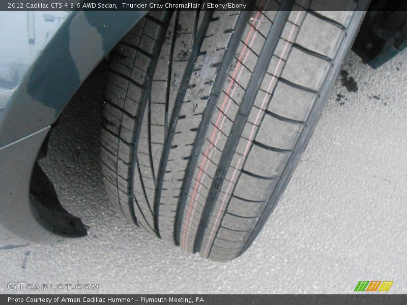Thunder Gray ChromaFlair / Ebony/Ebony 2012 Cadillac CTS 4 3.6 AWD Sedan