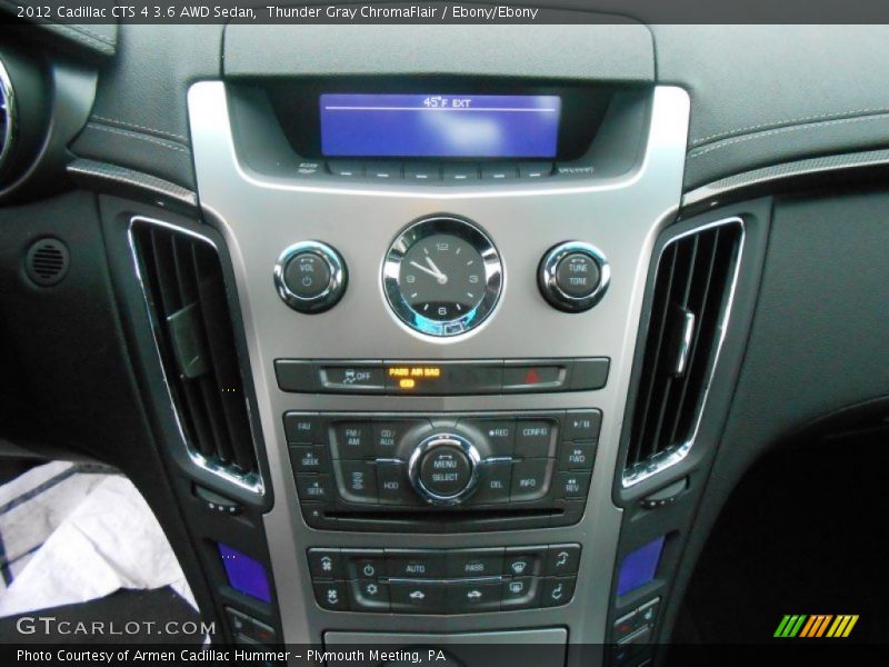 Thunder Gray ChromaFlair / Ebony/Ebony 2012 Cadillac CTS 4 3.6 AWD Sedan