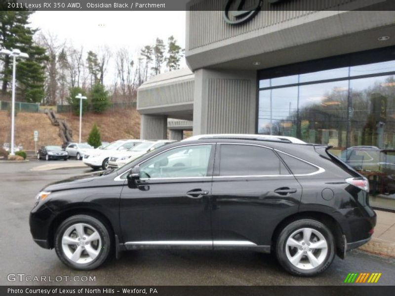 Obsidian Black / Parchment 2011 Lexus RX 350 AWD