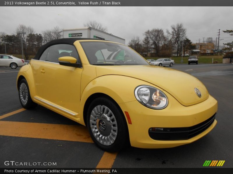 Yellow Rush / Titan Black 2013 Volkswagen Beetle 2.5L Convertible