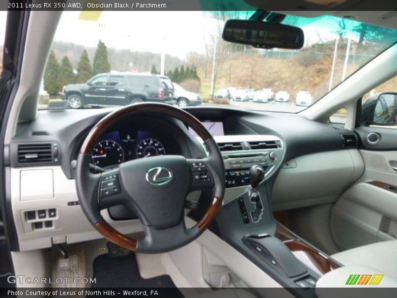 Obsidian Black / Parchment 2011 Lexus RX 350 AWD
