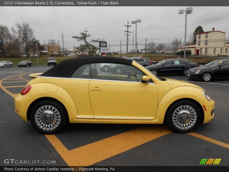 Yellow Rush / Titan Black 2013 Volkswagen Beetle 2.5L Convertible
