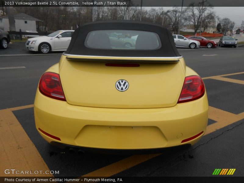 Yellow Rush / Titan Black 2013 Volkswagen Beetle 2.5L Convertible