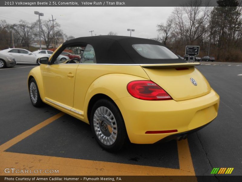 Yellow Rush / Titan Black 2013 Volkswagen Beetle 2.5L Convertible