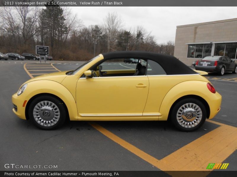 Yellow Rush / Titan Black 2013 Volkswagen Beetle 2.5L Convertible