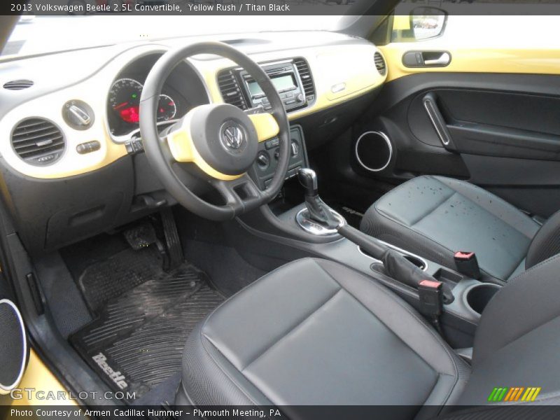 Yellow Rush / Titan Black 2013 Volkswagen Beetle 2.5L Convertible