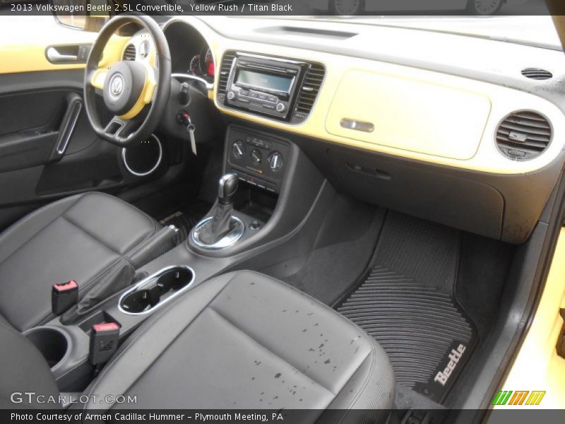 Yellow Rush / Titan Black 2013 Volkswagen Beetle 2.5L Convertible