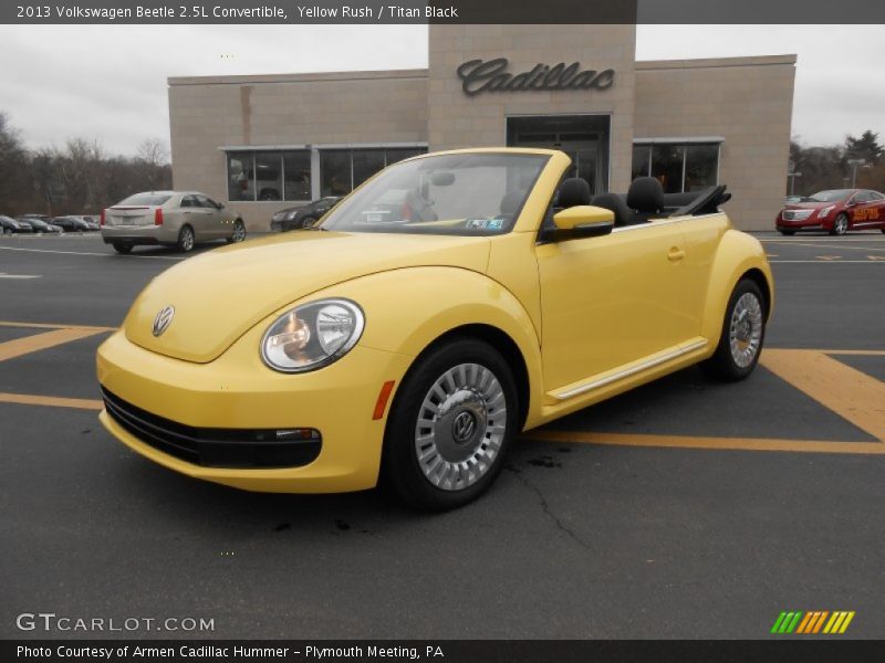 Yellow Rush / Titan Black 2013 Volkswagen Beetle 2.5L Convertible