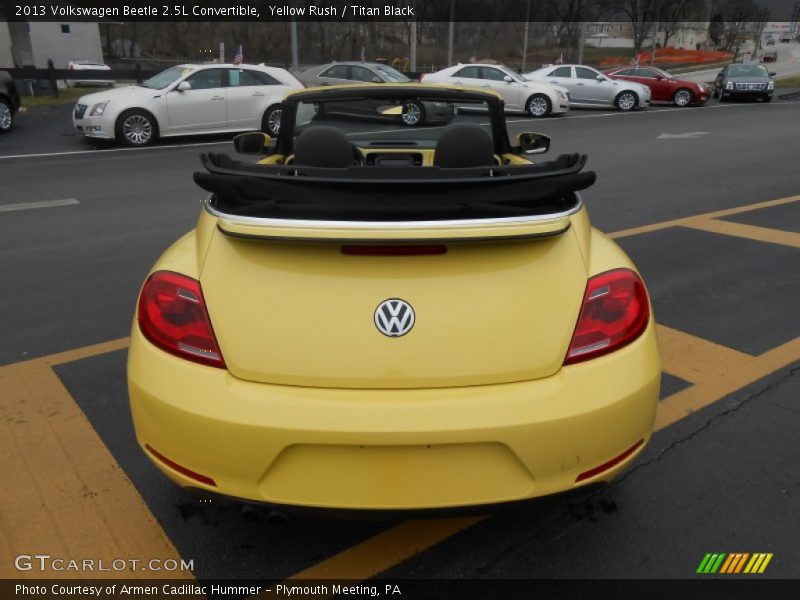 Yellow Rush / Titan Black 2013 Volkswagen Beetle 2.5L Convertible