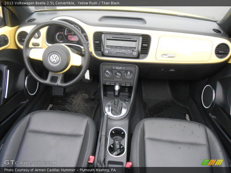 Yellow Rush / Titan Black 2013 Volkswagen Beetle 2.5L Convertible