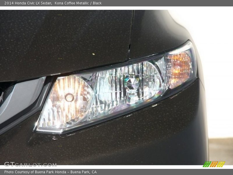 Kona Coffee Metallic / Black 2014 Honda Civic LX Sedan