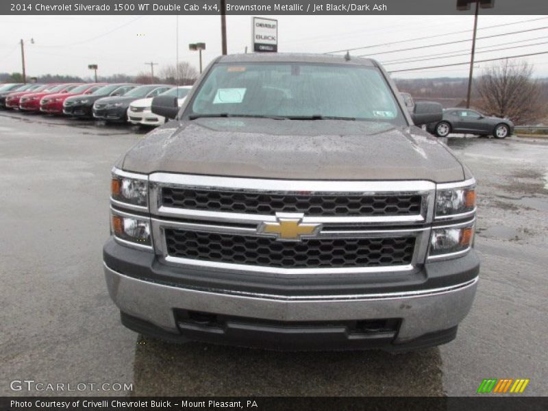 Brownstone Metallic / Jet Black/Dark Ash 2014 Chevrolet Silverado 1500 WT Double Cab 4x4