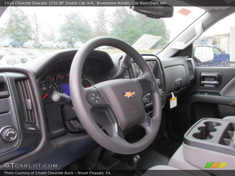 Brownstone Metallic / Jet Black/Dark Ash 2014 Chevrolet Silverado 1500 WT Double Cab 4x4