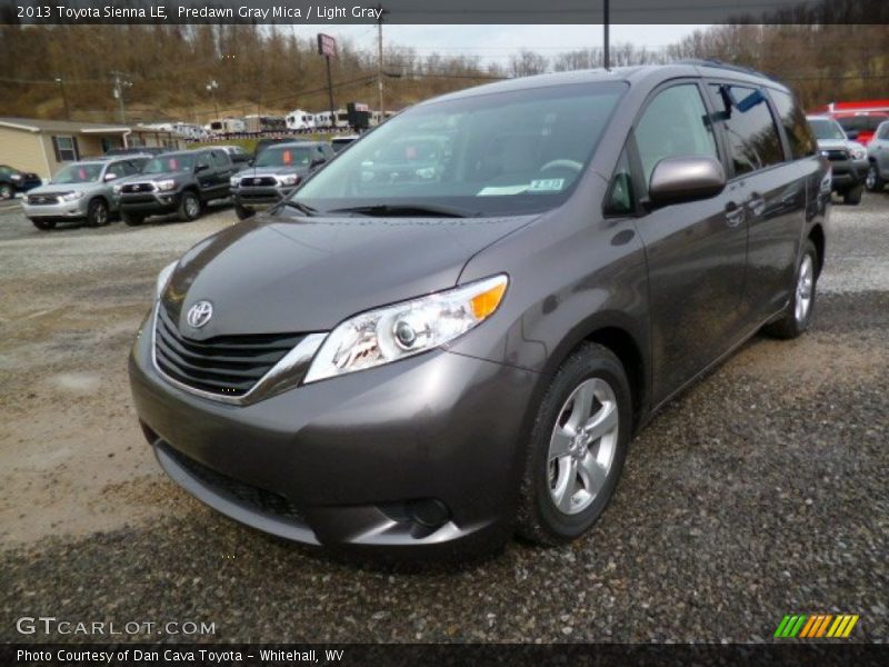 Predawn Gray Mica / Light Gray 2013 Toyota Sienna LE