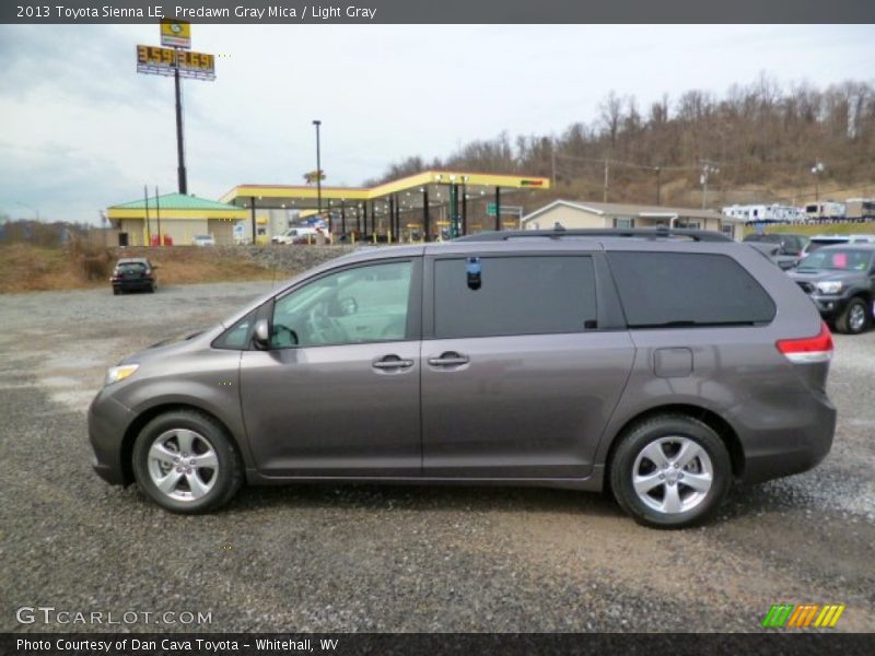 Predawn Gray Mica / Light Gray 2013 Toyota Sienna LE