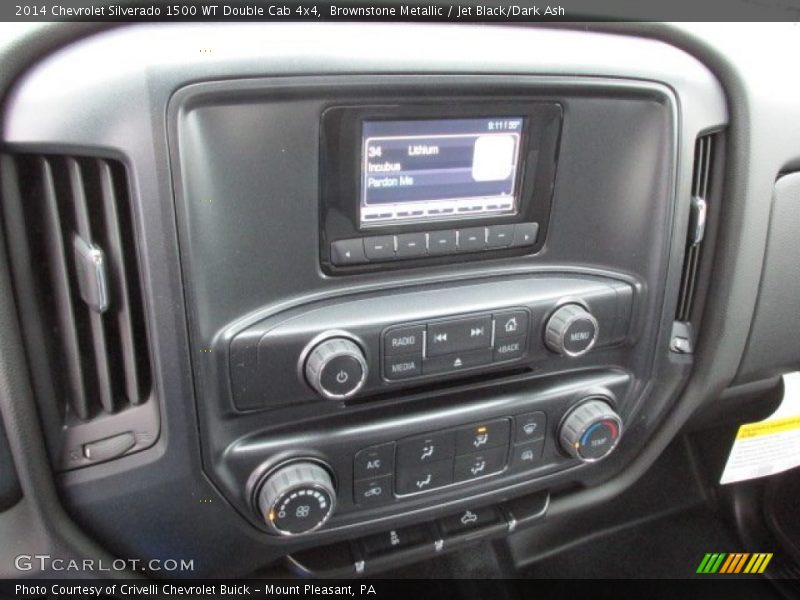 Brownstone Metallic / Jet Black/Dark Ash 2014 Chevrolet Silverado 1500 WT Double Cab 4x4