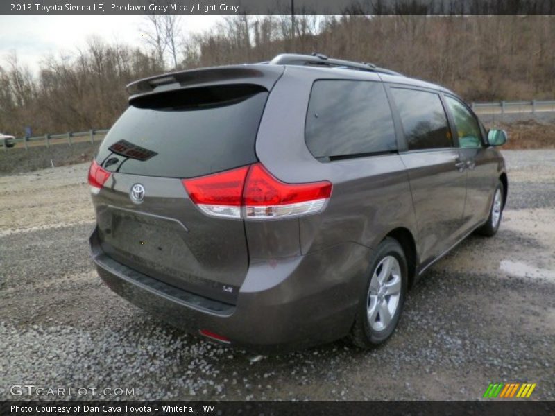 Predawn Gray Mica / Light Gray 2013 Toyota Sienna LE