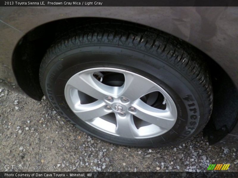 Predawn Gray Mica / Light Gray 2013 Toyota Sienna LE
