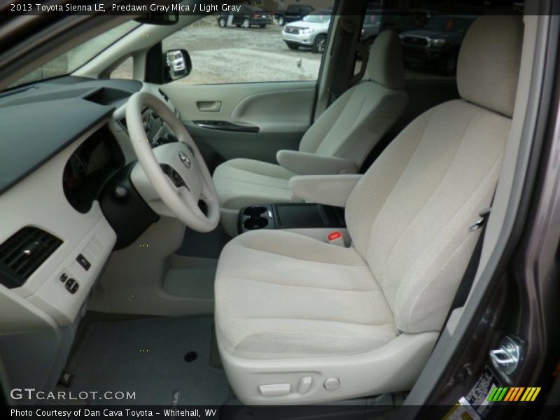 Predawn Gray Mica / Light Gray 2013 Toyota Sienna LE