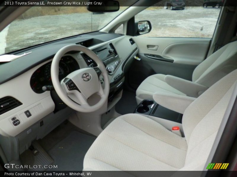 Predawn Gray Mica / Light Gray 2013 Toyota Sienna LE
