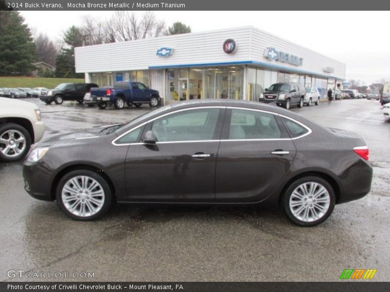 Mocha Bronze Metallic / Medium Titanium 2014 Buick Verano