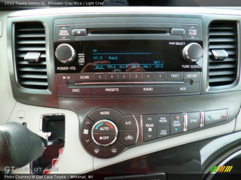 Predawn Gray Mica / Light Gray 2013 Toyota Sienna LE