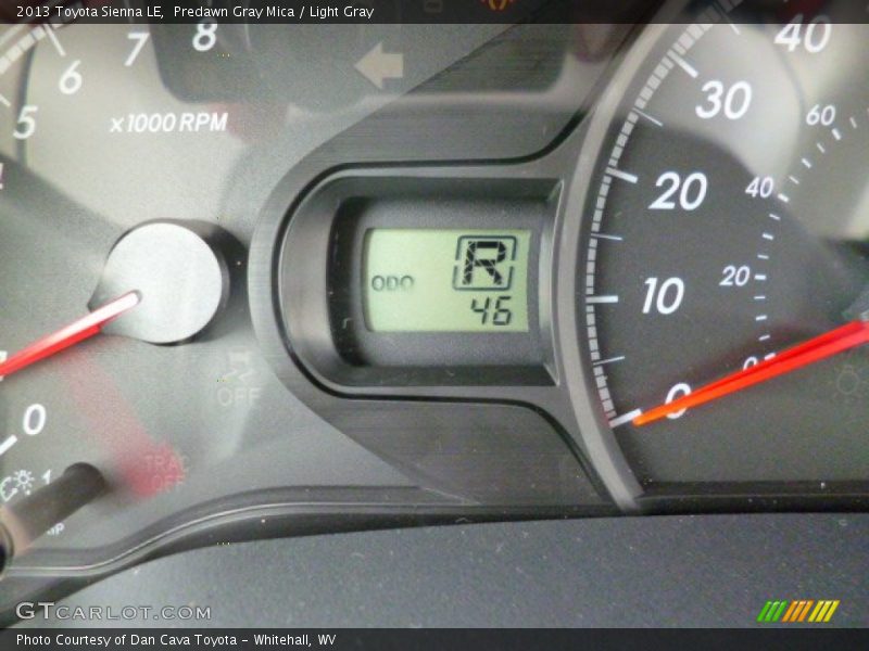 Predawn Gray Mica / Light Gray 2013 Toyota Sienna LE