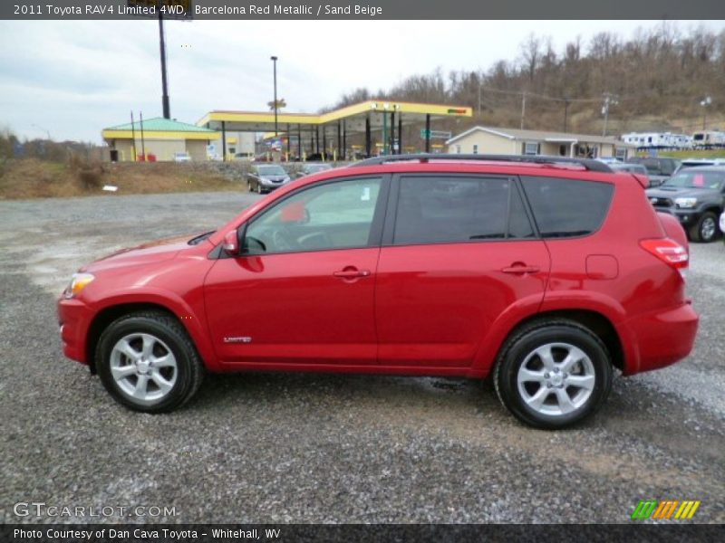 Barcelona Red Metallic / Sand Beige 2011 Toyota RAV4 Limited 4WD