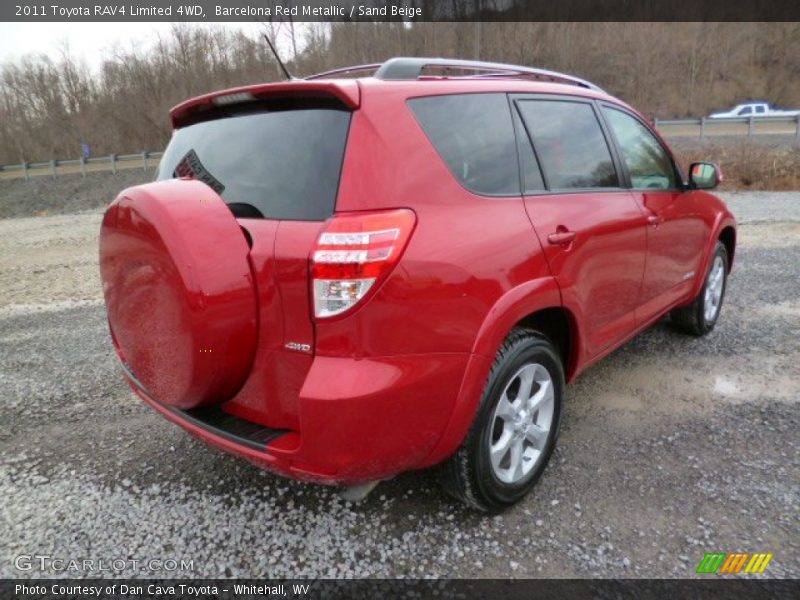 Barcelona Red Metallic / Sand Beige 2011 Toyota RAV4 Limited 4WD